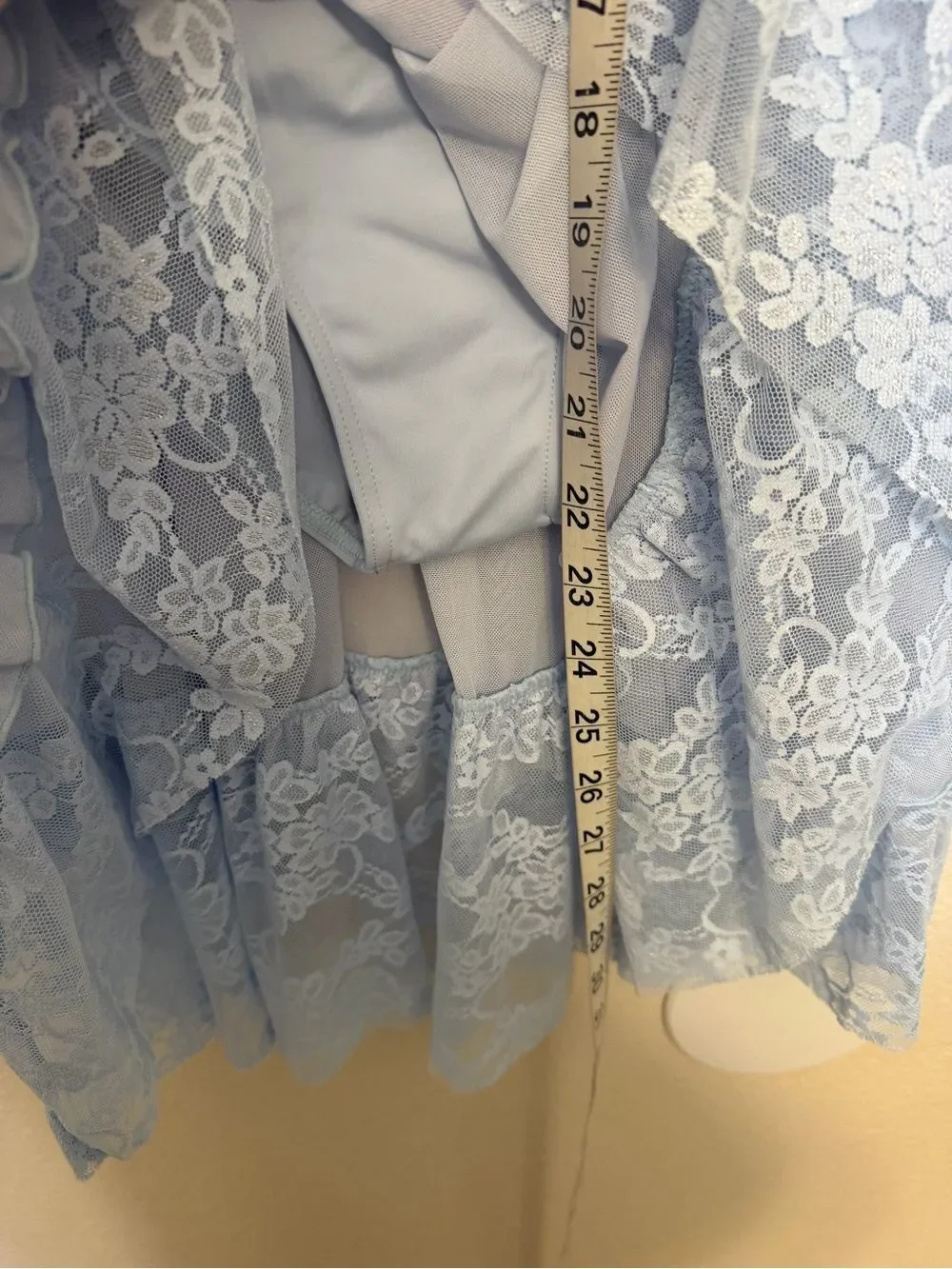 Weissman Dance You Raise Me Up 15819 light blue dress solo leotard MC child